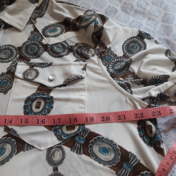 RALPH LAUREN printed top with button front - Picture 7 of 12